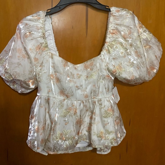 NWT-Altar’d State Penny Floral Babydoll top - Picture 7 of 12